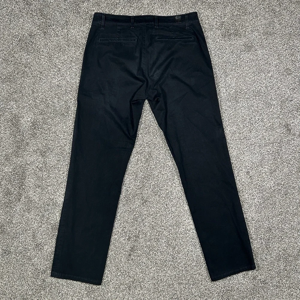 AG Adriano Goldschmied The Lux‎ Khaki Pants Men 34R Black Tailored Trouser